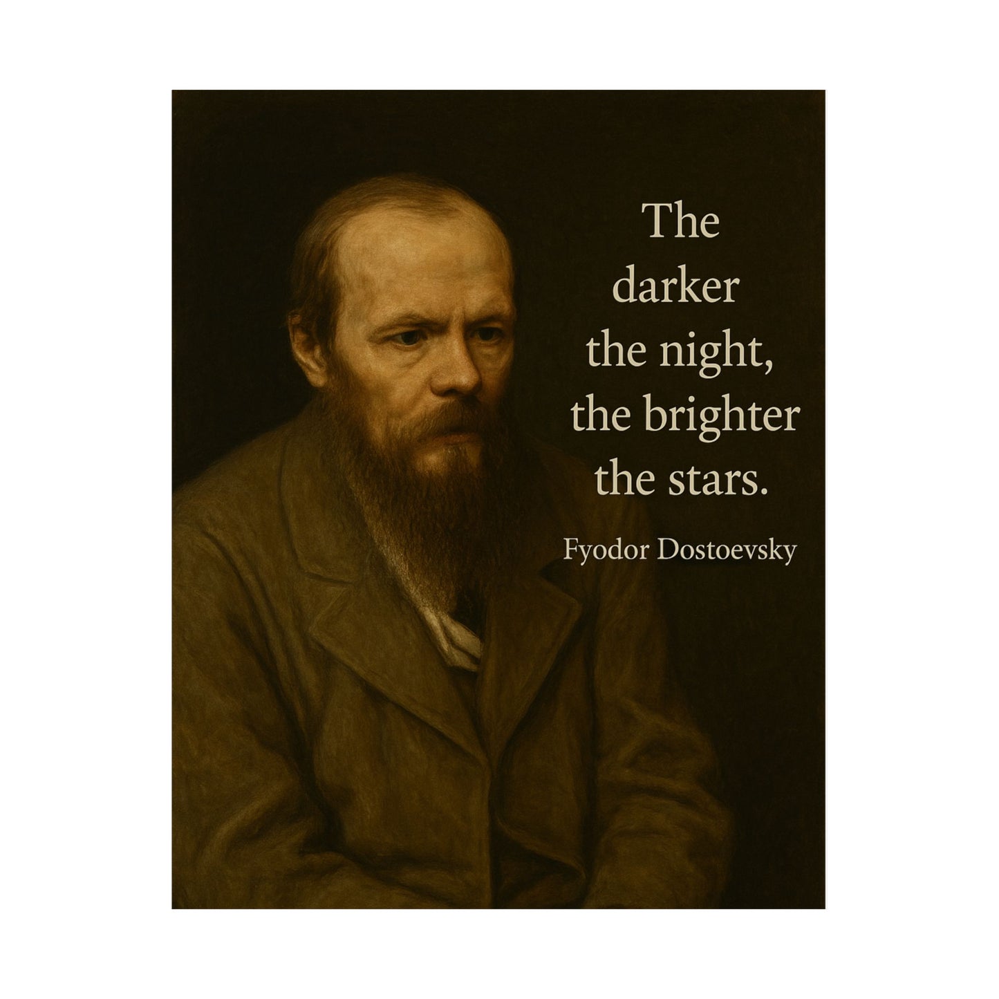 Fyodor Dostoevsky's Quote - Poster