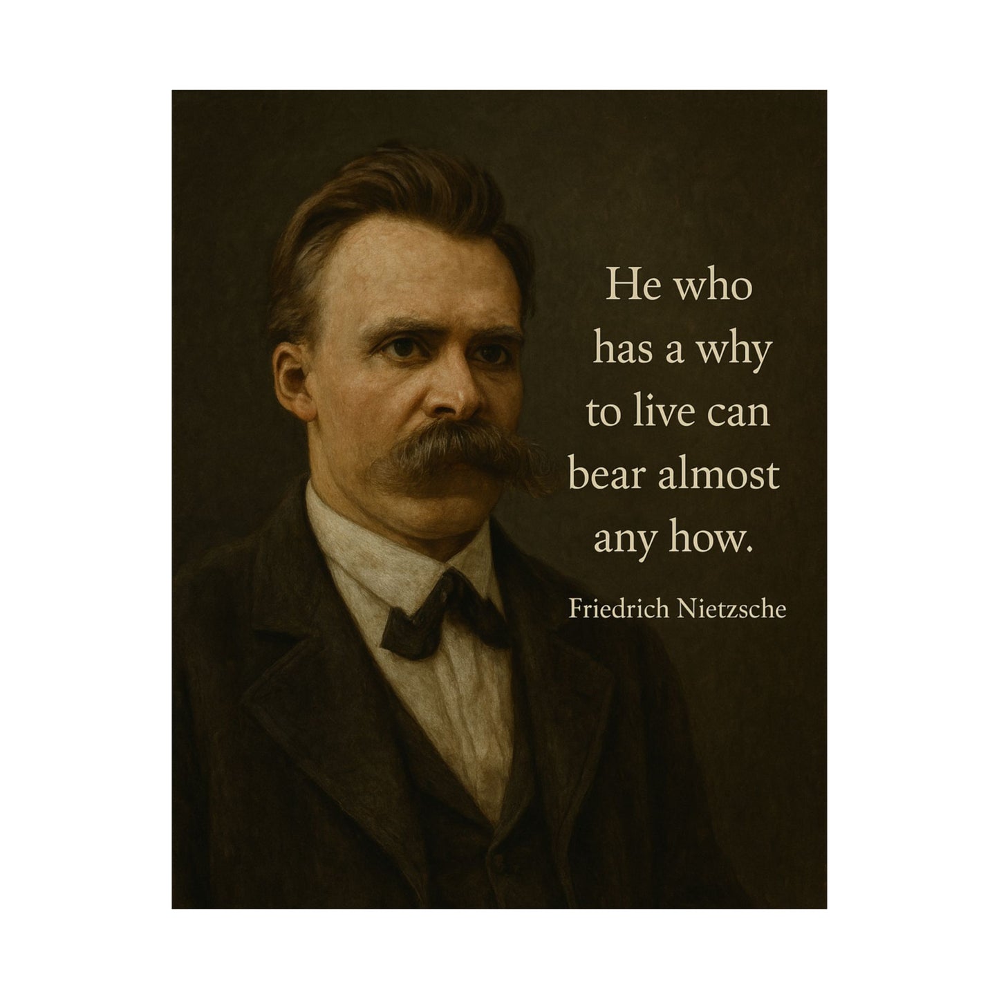 Friedrich Nietzche's Quote - Poster